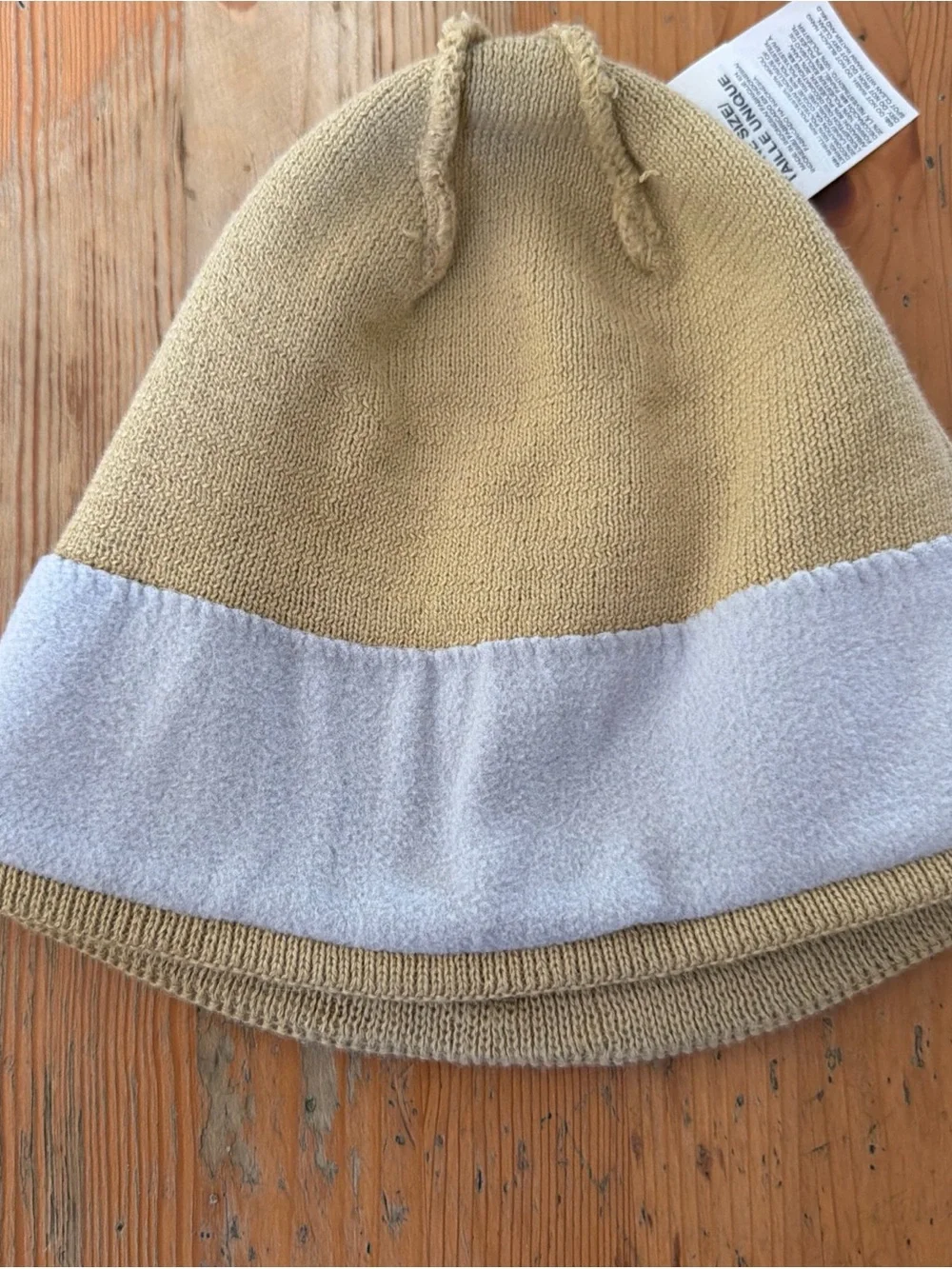 The North Face Beige Knit Beanie